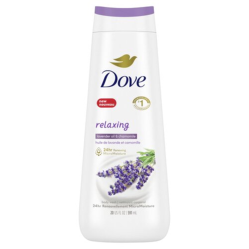 Dove Relax Lavender + Chamomile Body Wash, 20 fl oz