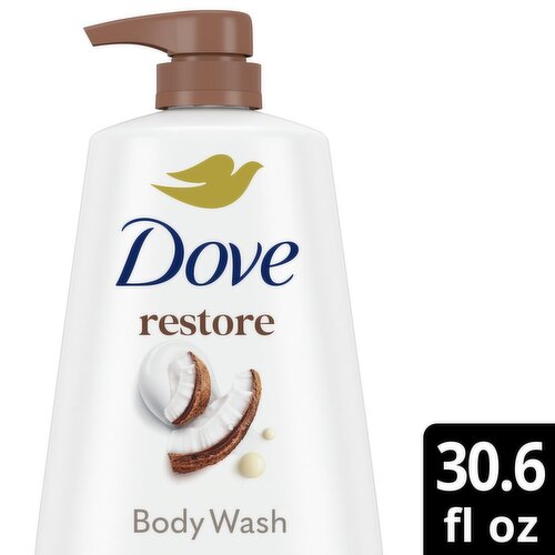 Dove Restore Coconut + Cocoa Butter Body Wash, 30.6 fl oz
