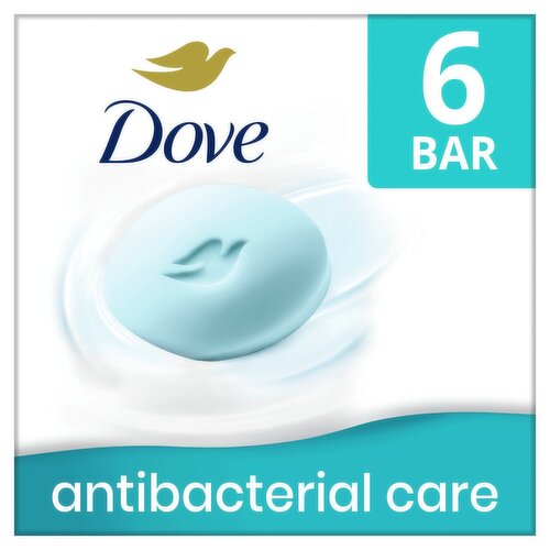 Dove Antibacterial Care Beauty Bar, 3.75 oz, 6 count