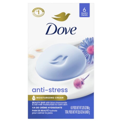 Dove Anti-Stress Beauty Bars, 3.75 oz, 6 count