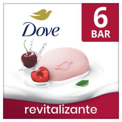 Dove Revitalizante Beauty Bar with Cherry & Chia Milk, 3.75 oz, 6 count