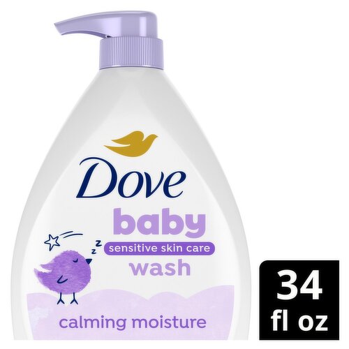 Baby Dove Sensitive Skin Care Baby Wash Calming Moisture, 34 fl oz