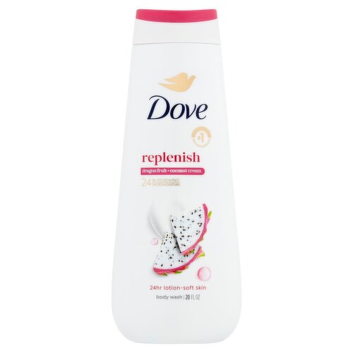 Dove Replenish Dragon Fruit + Coconut Cream Body Wash, 20 fl oz