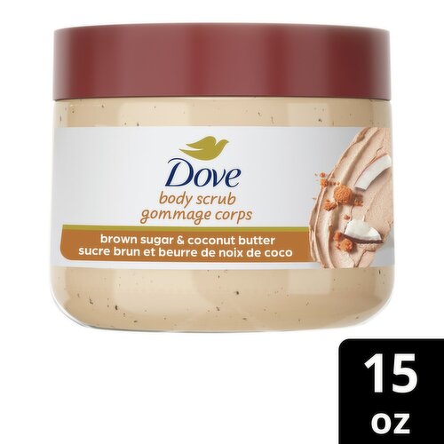 Dove Brown Sugar & Coconut Butter Body Scrub, 15 oz