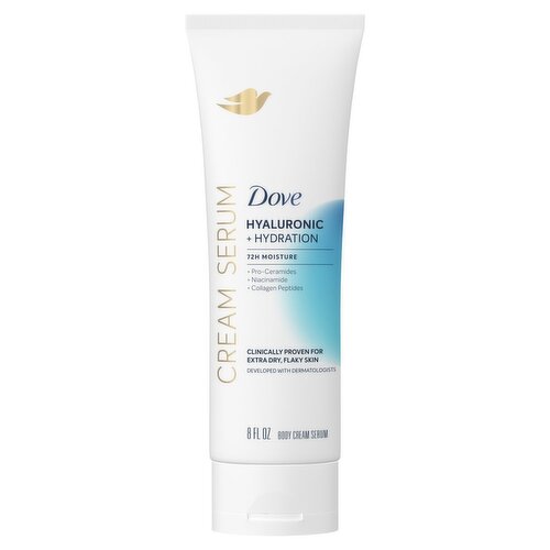 Dove Hyaluronic + Hydration Body Cream Serum, 8 fl oz