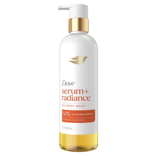 Dove Serum+ Radiance Oil Body Wash, 15.3 fl oz