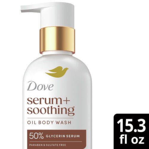 Dove Serum + Soothing Oil Body Wash, 15.3 fl oz