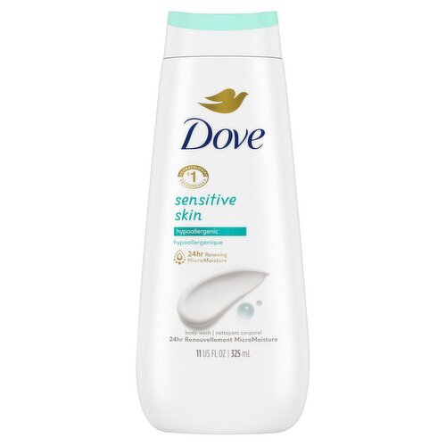 Dove Sensitive Skin Hypoallergenic Body Wash, 11 fl oz