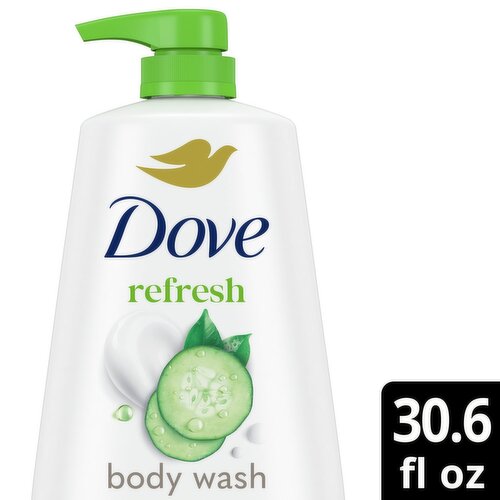 Dove Refresh Cucumber + Green Tea Body Wash, 30.6 fl oz