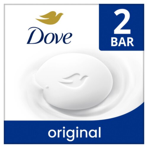 Dove Original Beauty Bar with Deep Moisture, 3.75 oz, 2 count