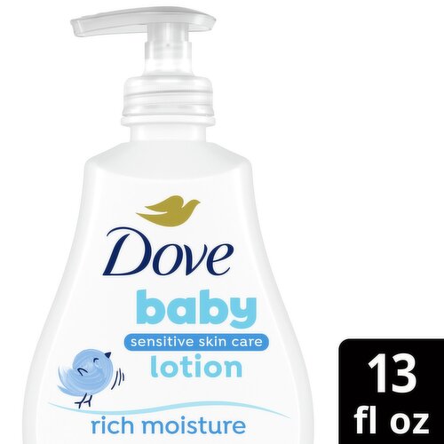 Dove Sensitive Skin Care Rich Moisture Baby Lotion, 13 fl oz