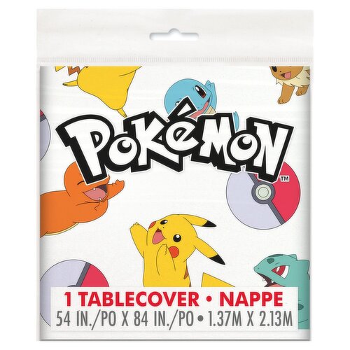Unique Pokémon Plastic Tablecover, 1 count
