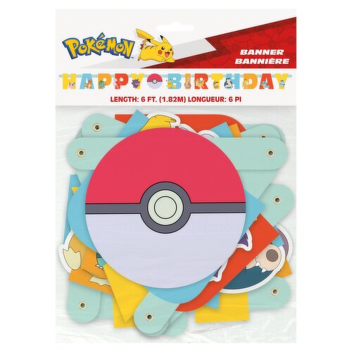 Unique Pokémon Happy Birthday Banner