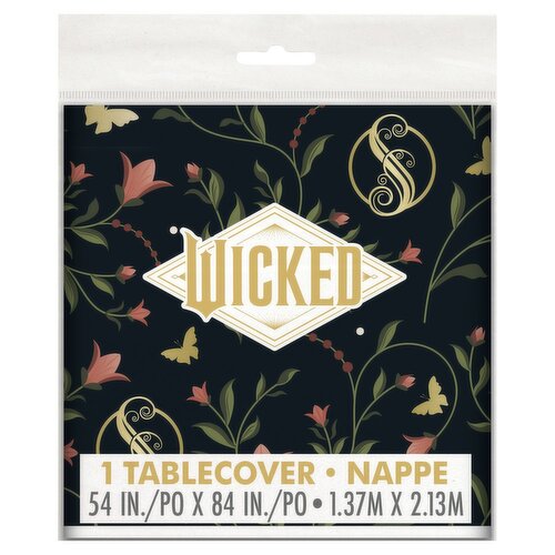 Unique Wicked Plastic Tablecover, 1 count