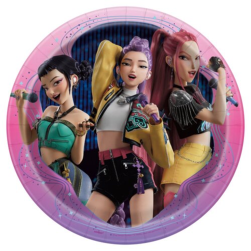 Unique KPop Demon Hunters Plates, 8 count