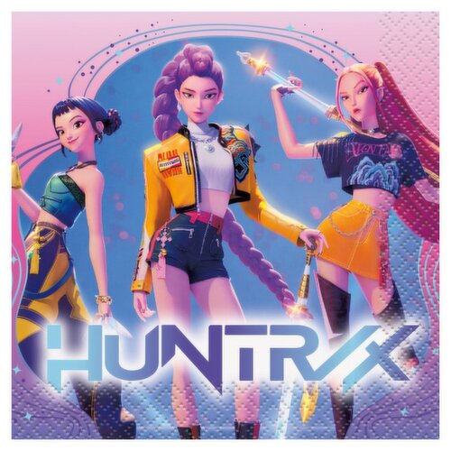 Unique Huntrix KPop Demon Hunter Napkins, 2 ply, 16 count