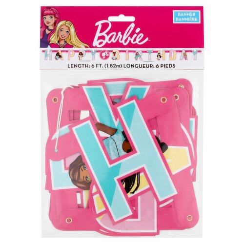 Barbie 6 ft. Happy Birthday Banner