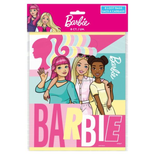 Unique Barbie Loot Bags, 8 count