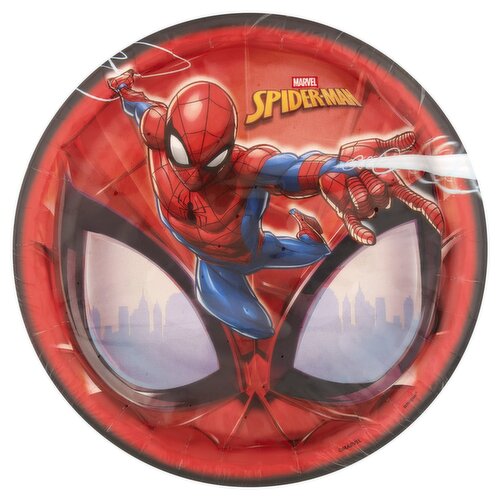 Unique Marvel Spider-Man Plates, 8 count