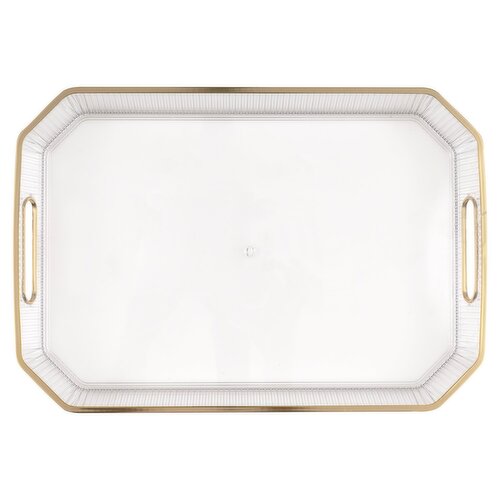 Unique Premier Stylz Gold Foil Edge Serving Tray, 1 Count