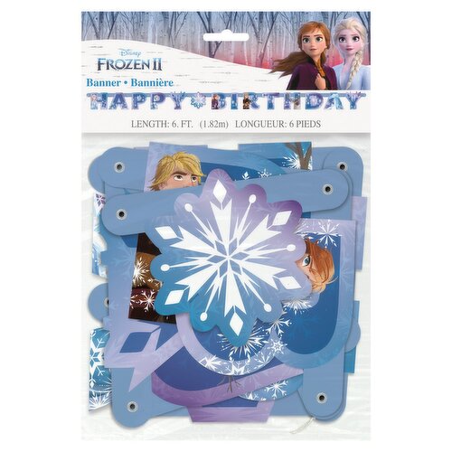Unique Disney Frozen II Happy Birthday Banner