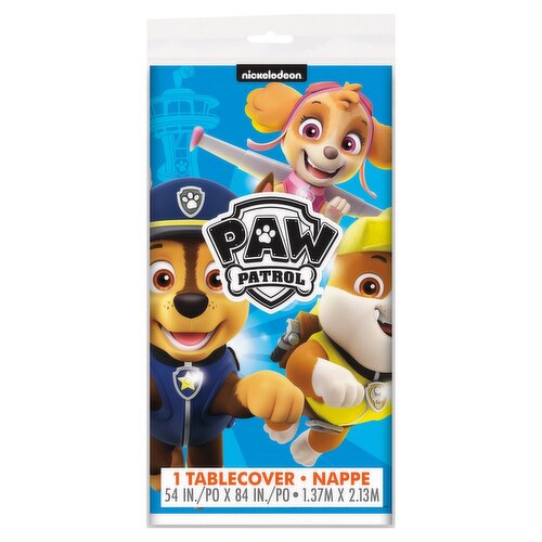 Unique Paw Patrol Plastic Tablecover, 1 count