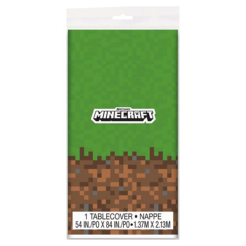 Unique Mojang Minecraft Plastic Tablecover, 1 count