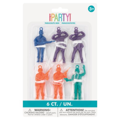 Unique Party! Parachute Men, 3+, 6 count