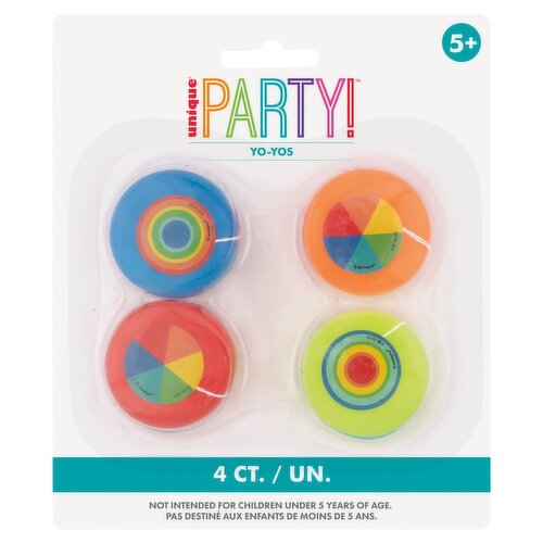 Unique Party! Yo-Yos, 5+, 4 count