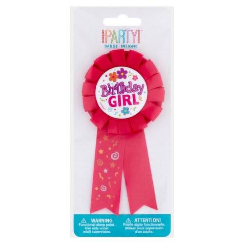 Unique Party! Birthday Girl Badge