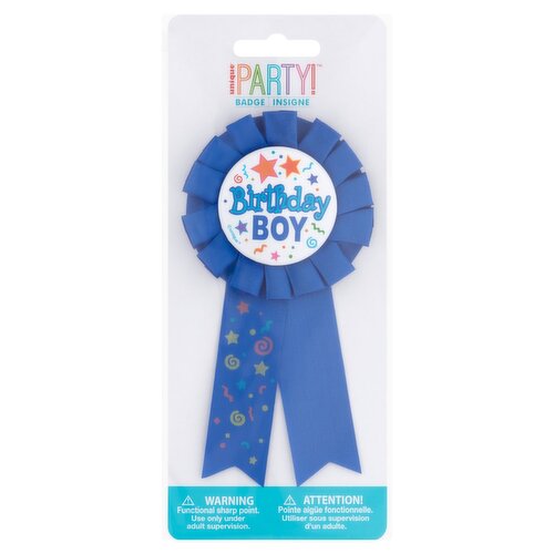 Unique Party! Birthday Boy Badge