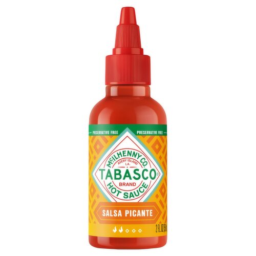 Tabasco Salsa Picante Hot Sauce, 2 fl oz