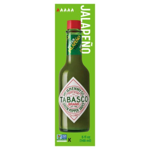 Tabasco Jalapeño Green Pepper Sauce, 5 fl oz