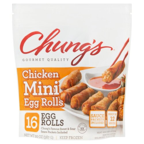 Chung's Chicken Mini Egg Rolls, 16 count, 20 oz