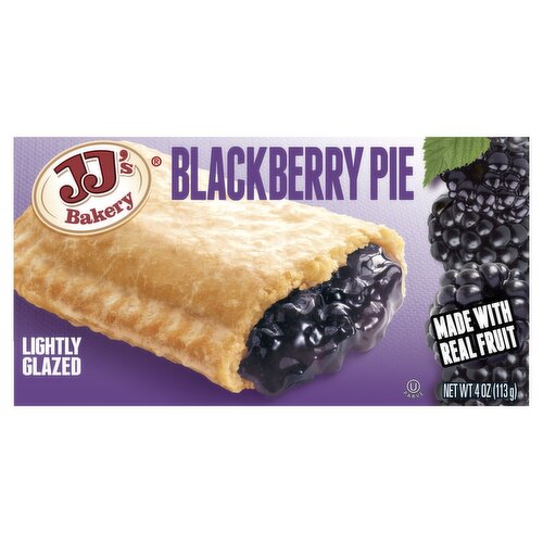 JJ's Bakery Lightly Glazed Blackberry Pie, 4 oz