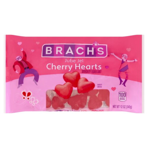 Brach's Jube Jel Cherry Hearts Candy, 12 oz
