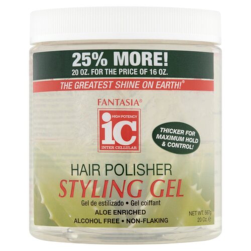 Fantasia Hair Polisher Styling Gel, 20 oz