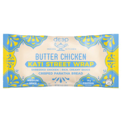 Deep Indian Kitchen Butter Chicken Kati Street Wrap, 5 oz