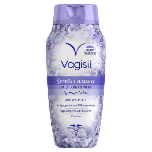 Vagisil Scentsitive Scents Spring Lilac Daily Intimate Wash, 12 fl oz