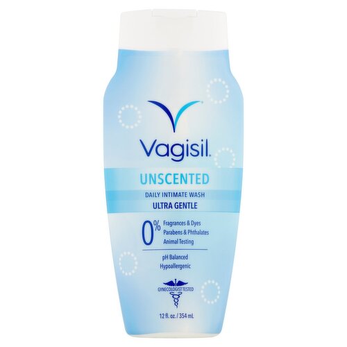 Vagisil Unscented Daily Intimate Wash, 12 fl oz