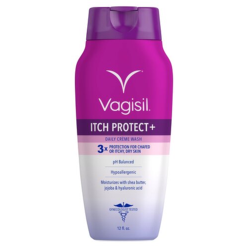 Vagisil Itch Protect+ Daily Crème Wash, 12 fl oz