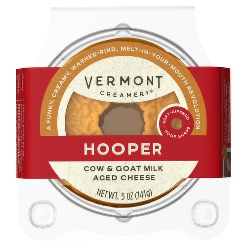 Vermont Creamery Hooper Cow & Goat Milk Aged Cheese, 5 oz
