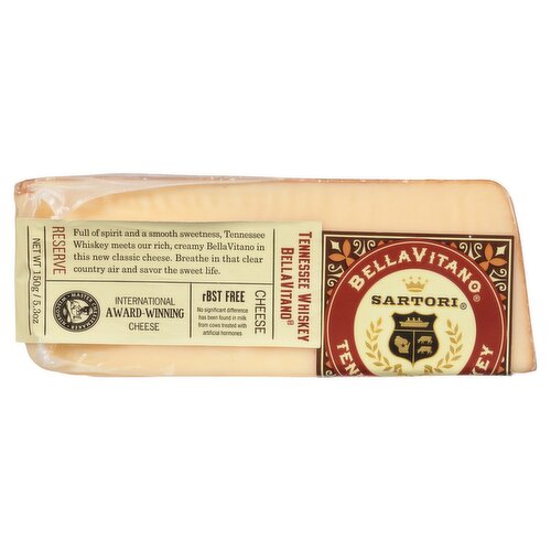 Sartori Tennessee Whiskey BellaVitano Cheese, 5.3 oz