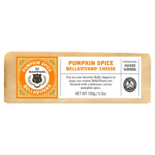 Sartori Pumpkin Spice Bellavitano Cheese, 5.3 oz
