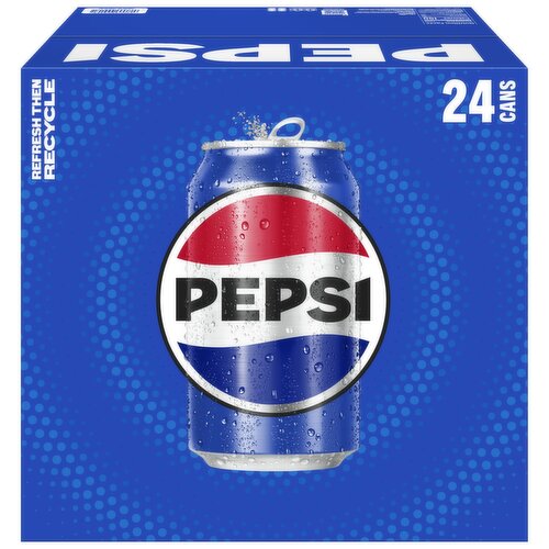 Pepsi Soda Cola 12 Fl Oz, 24 Count