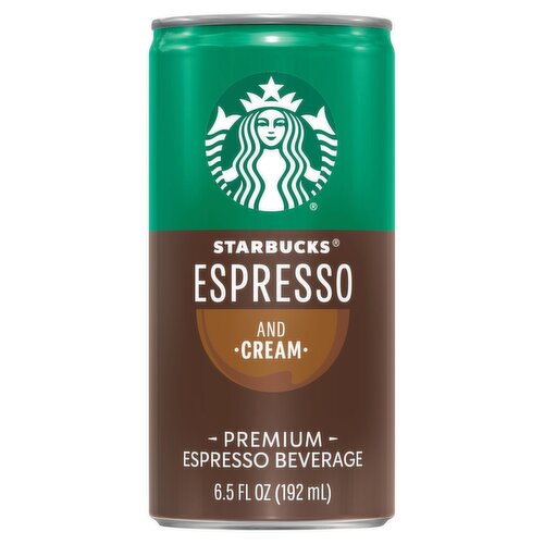 Starbucks Espresso and Cream Premium Espresso Beverage, 6.5 fl oz