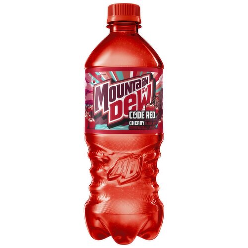 Mtn Dew Code Red DEW With A Rush Of Cherry 20 Fl Oz