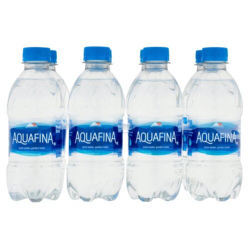 Aquafina Purified Drinking Water, 12 fl oz, 8 count