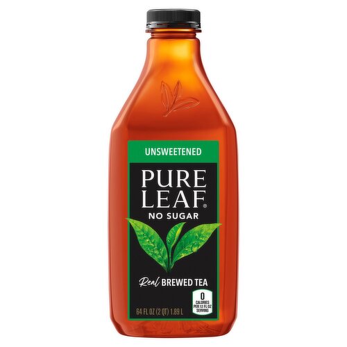 Pure Leaf Unsweetened No Sugar Real Brewed Tea, 64 fl oz