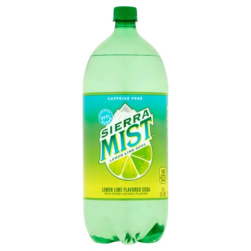 Sierra Mist Lemon Lime Flavored Soda, 2 L